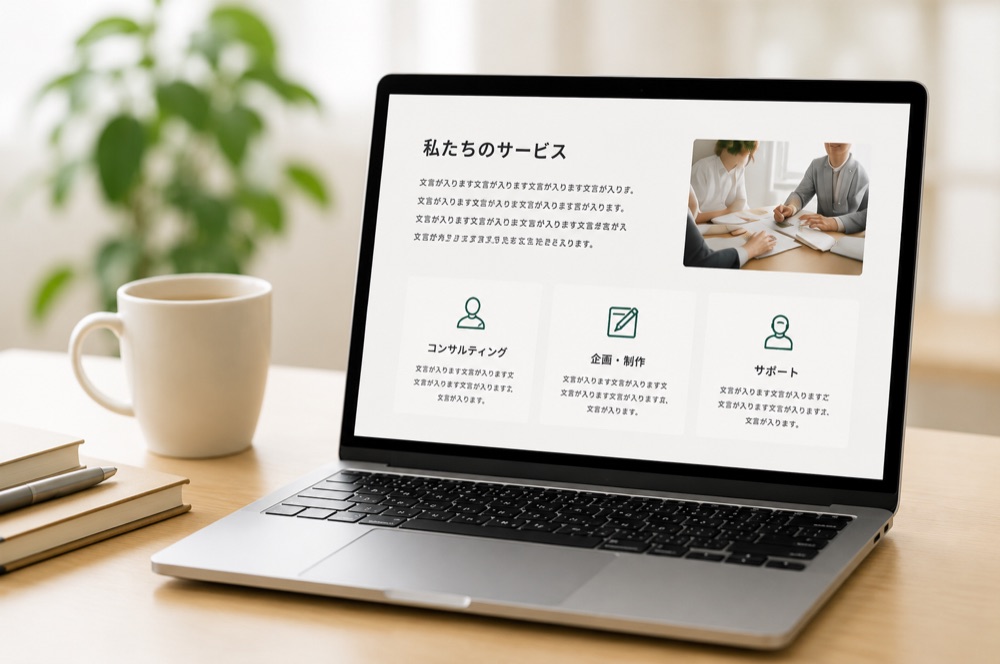 サービス紹介ページの原稿イメージ